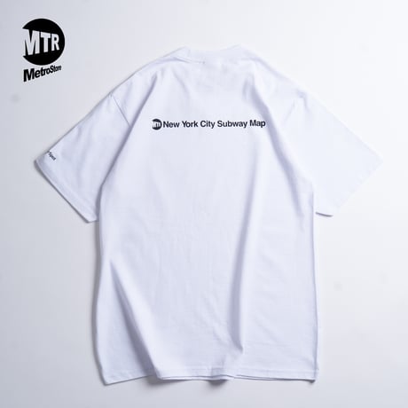 "STATEN ISLAND SUBWAY MAP Pt1" 7.5 oz Max Heavyweight S/S Tee White