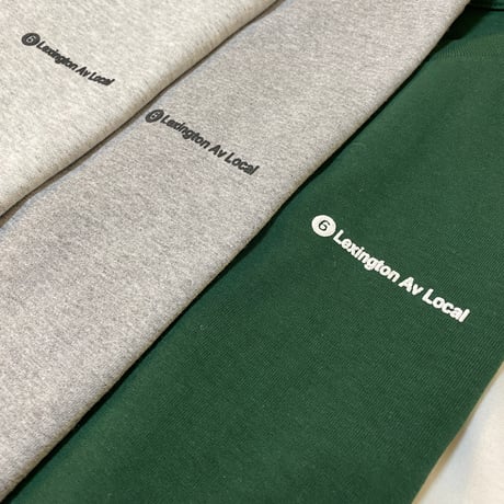 "Lexington Av Local" 6.5oz HeavyWeight L/S Tee Green