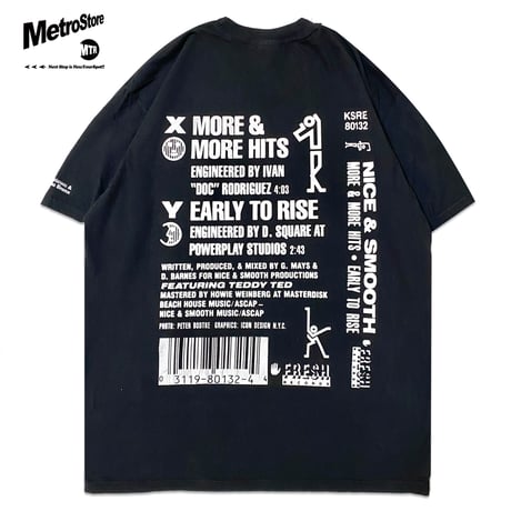 ”CassetteTape＆Crack” GarmentDye 6.1oz Tee Black