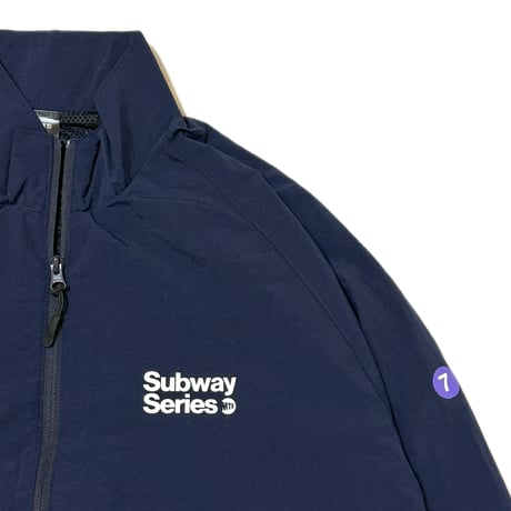 "SubwaySeries"Cottonlike NYLON JKT NAVY