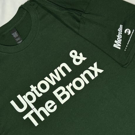”Uptown & The Bronx"4.5.6  6oz Tee ForestGreen