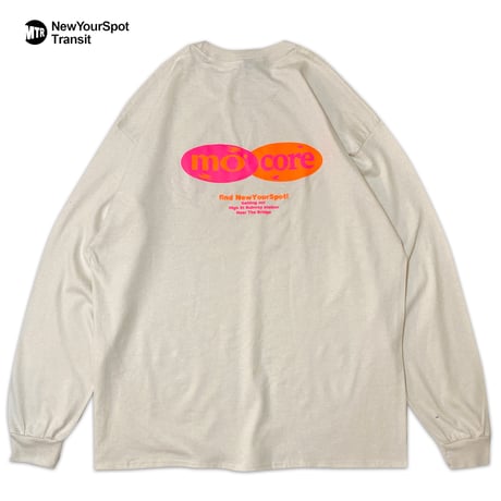"mo' core" US COTTON 6oz L/S Tee Natural