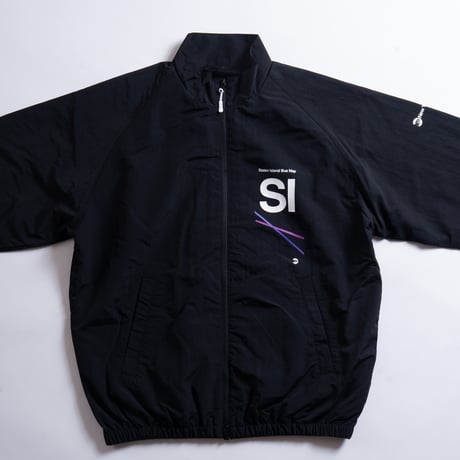 "STATEN ISLAND BUS MAP" NYLON TRACK JKT  BLACK