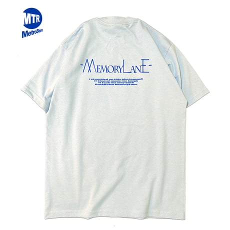 "MemoryLane"  6.5oz HeavyWeight S/S Tee SkyBlue