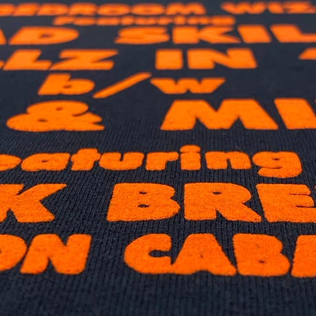 "BedroomWizard" US COTTON 6oz L/S Tee Black