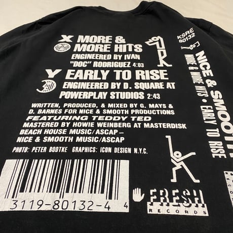 ”CassetteTape＆Crack” GarmentDye 6.1oz Tee Black