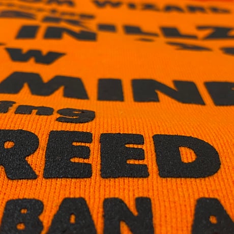 "BedroomWizard" 8oz Hoodie pt1 蛍光Orange