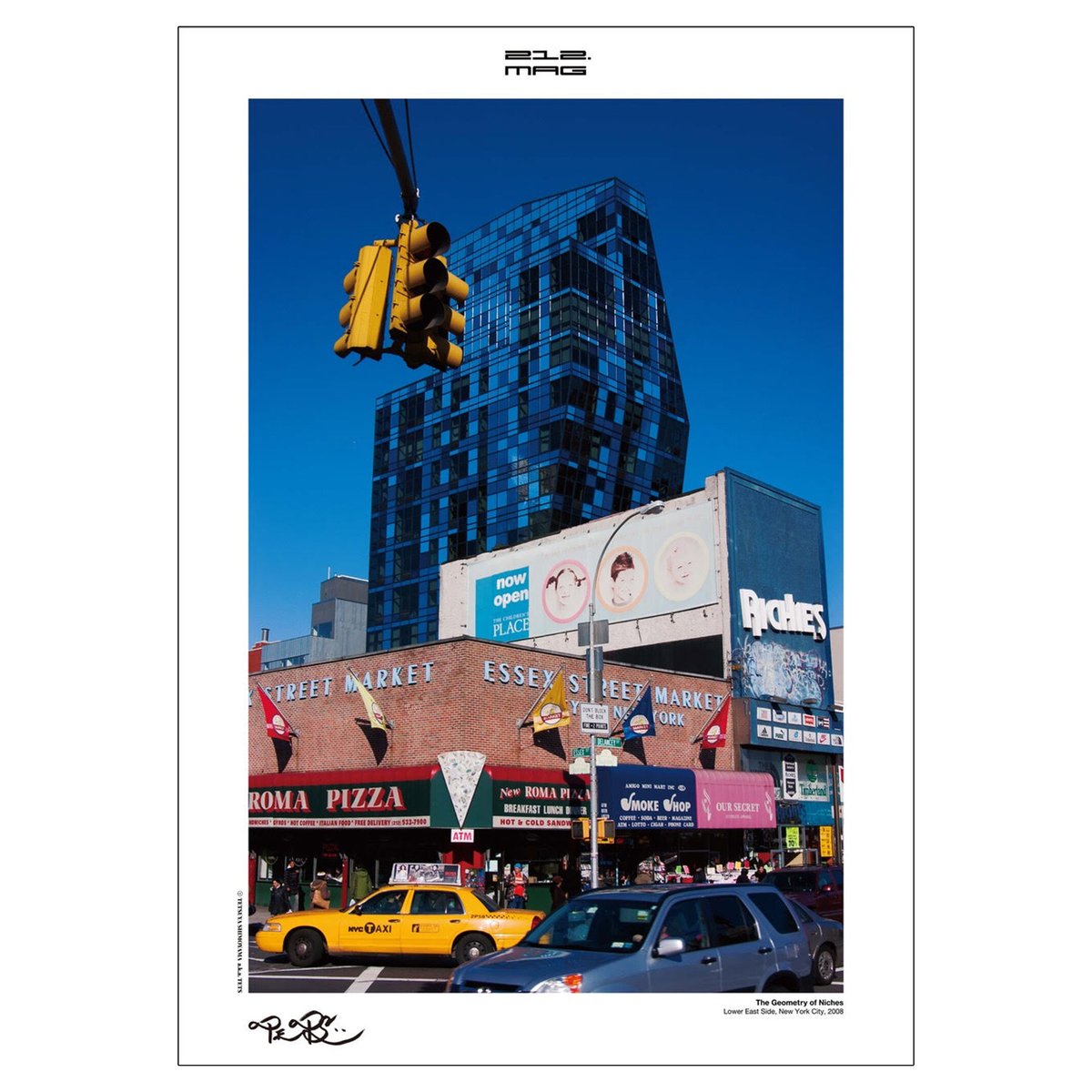 212枚限定 212mag Ｂ2サイズ　ポスター　額縁付き　ニューヨーク　NYC 212mag『The Geometry of Niches』B2ポスター | MetroStore