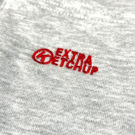 EXTRA KETCHUP "CRIMEZ" RETRO LOGO SWEAT SHORTS GRAY