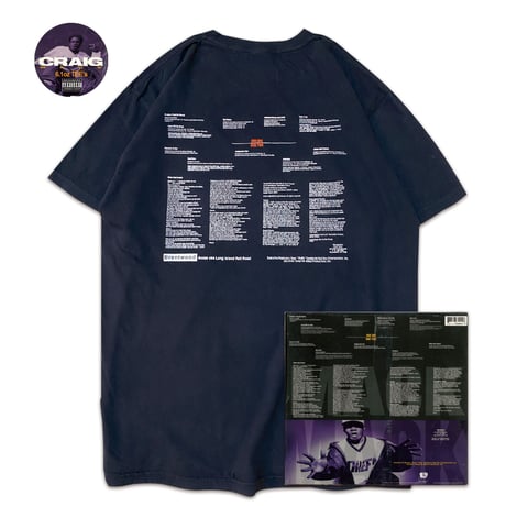 “CraigMack US ORIGINAL VINYL” Tee  BLACK