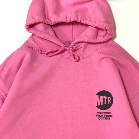 "ViewFromQueens" 8oz HOODIE PINK