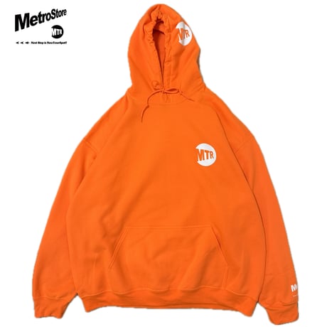 "MTR" 8oz Cotton Hoodie　SafetyOrange
