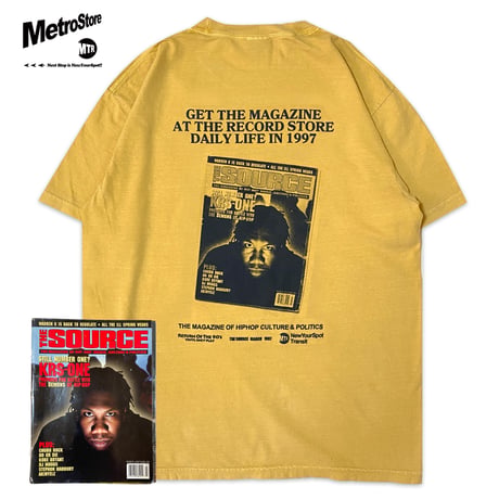 "THE MAGAZINE 1997" 6.1oz Garment Dyed Tee Mastard