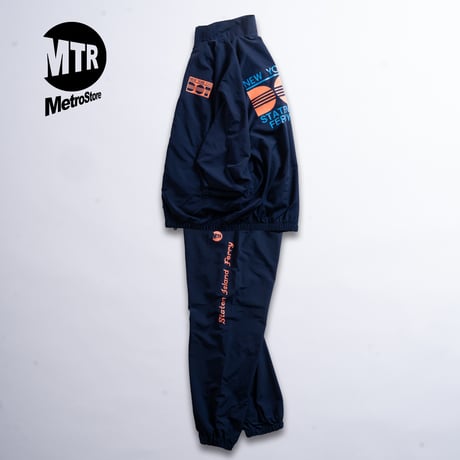 "STATEN ISLAND FERRY CREW TYPE" NYLON TRACK JKT ASH GRAY
