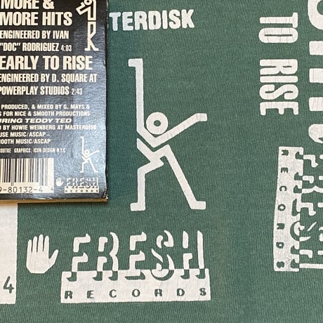 ”CassetteTape＆Crack”  GarmentDye 6.1oz Tee LightGreen