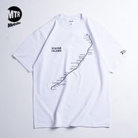 "STATEN ISLAND SUBWAY MAP Pt1" 7.5 oz Max Heavyweight S/S Tee White