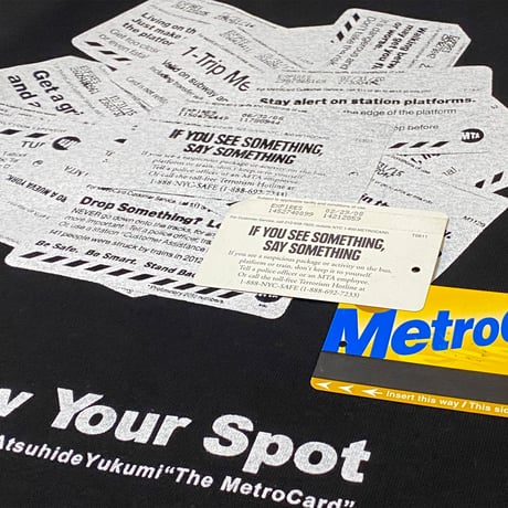 "The MetroCard" 6.5oz HeavyWeight L/S Tee BLK