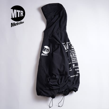 "THE HARLEM" Reversivle NYLON FREECE JKT BLACK