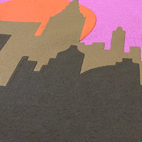 "ViewFromQueens" 8oz HOODIE PINK