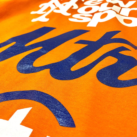 "WilletsPoint Tee" FrontPrint Orange