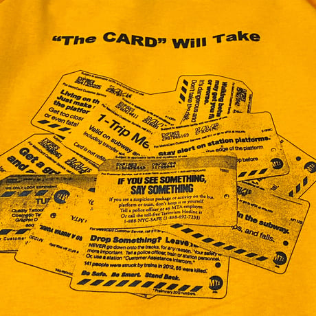 "The MetroCard" 6.5oz HeavyWeight Tee Yellow