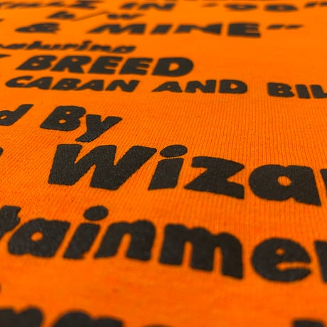 "BedroomWizard" US COTTON 6oz L/S Tee 蛍光Orange