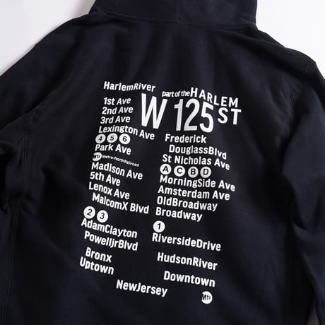 "THE HARLEM" 13.5oz HeavyWeight Hoodie BLACK