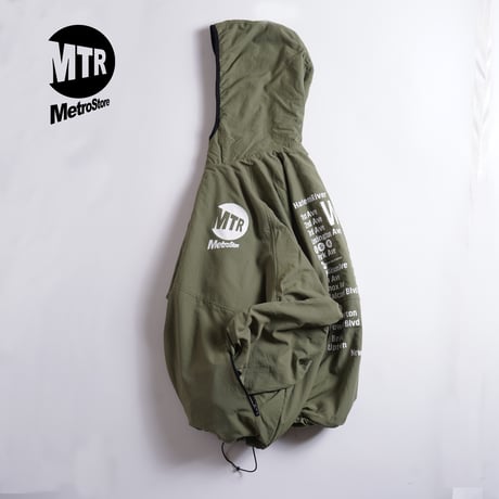 "THE HARLEM" Reversivle NYLON FREECE JKT OLIVE