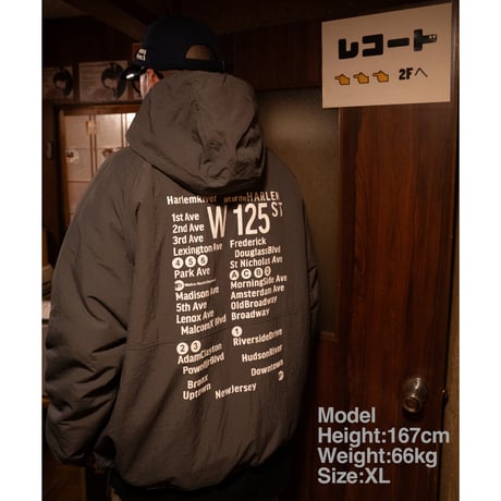 "THE HARLEM" Reversivle NYLON FREECE JKT OLIVE