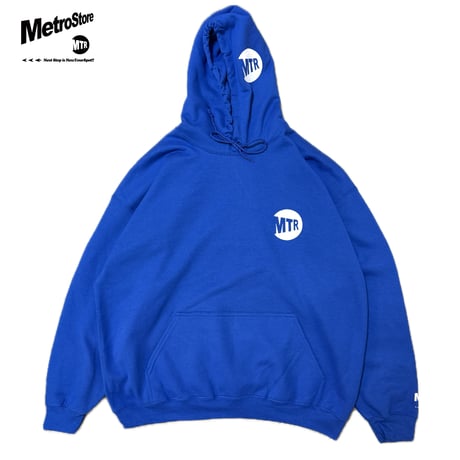 "MTR" 8oz Cotton Hoodie Blue
