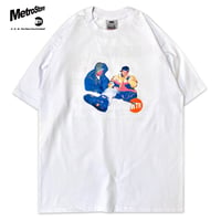 "THE TRACKMASTERS" 6.5oz HEAVY WEIGHT PROCLUB Tee White