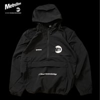 "IT AIN'T HARD TO TELL" NYLON ANNORAK PARKA  Black