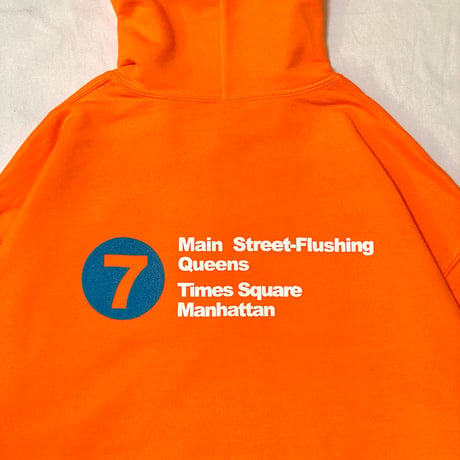 "The 7Train NY Mets " 8oz Hoodie Orange