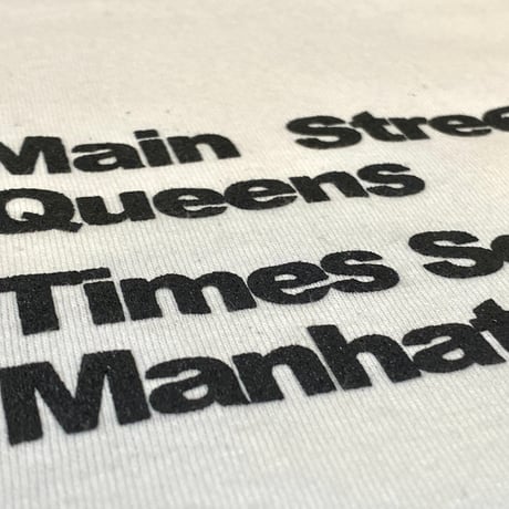 "The 7Train" 6oz US COTTON L/S Tee White