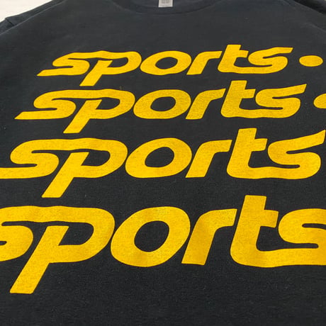 "The SPORTS pt2" 6oz US COTTON L/S Tee BLK