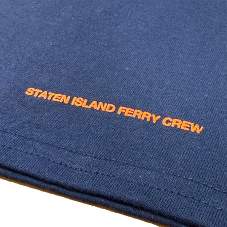 "StatenIslandFerry" US COTTON 6oz L/S Tee NAVY