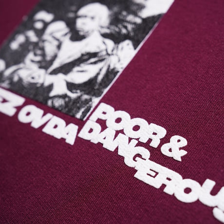 "BIG L DEBUT ALBUM AD" 8oz Hoodie BURGANDY