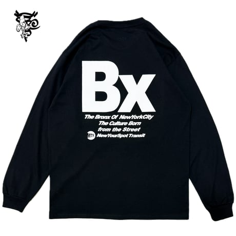 "BOM5" US COTTON L/S Tee BLK