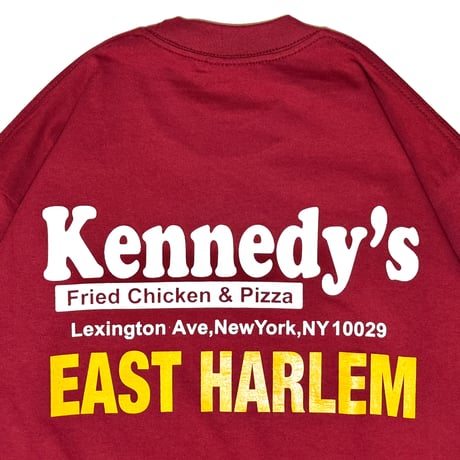 "KENNEDY FRIED CHICKEN"6.5oz HeavyWeight Tee Burgundy