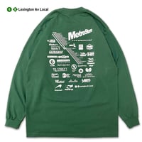 "Lexington Av Local" 6.5oz HeavyWeight L/S Tee Green