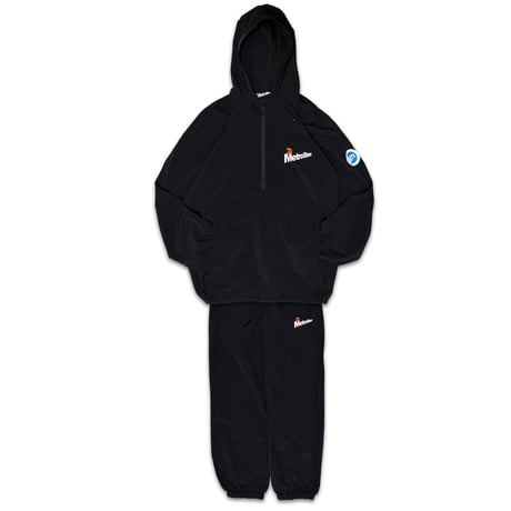 "MTR BASIC" Cottonlike NYLON PANTS  BLACK