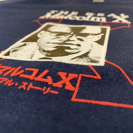 "Real Malcolm X" US COTTON 6oz  L/S Tee NAVY