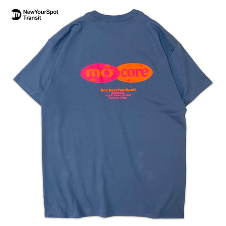 "mo' core" US COTTON 6oz S/S Tee IndigoBlue