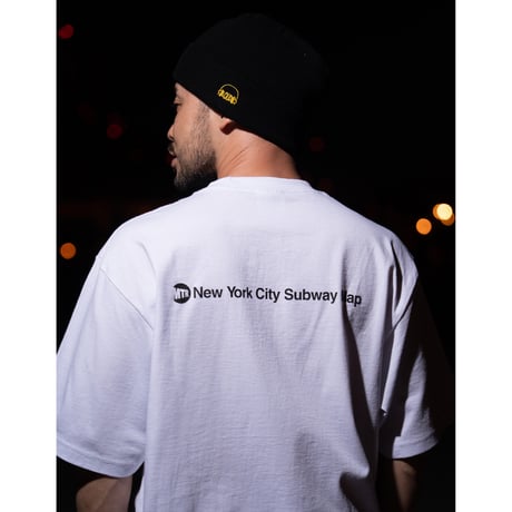 "STATEN ISLAND SUBWAY MAP Pt2" 7.5 oz Max Heavyweight S/S Tee White
