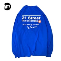 "21street" Cotton LongSleeveTee Blue