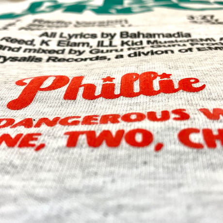 "Phillie VINYL" LongSleeve Tee Ash