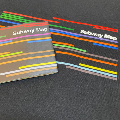"The SUBWAY MAP HARLEM" 6.5oz HeavyWeight Tee BLK