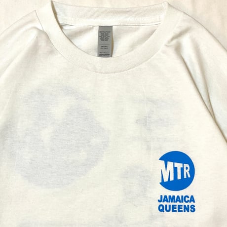 "JAMAICA QUEENS" 6oz US COTTON L/S Tee White