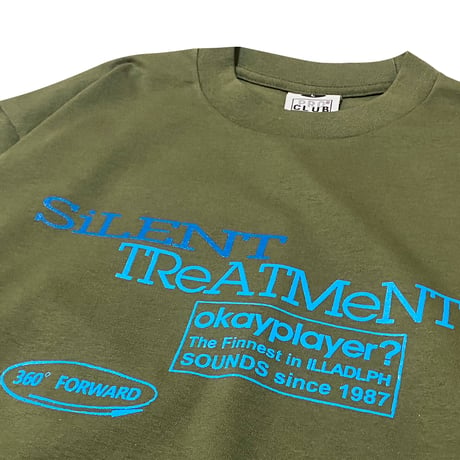 "SilenTreatment"  6.5oz HeavyWeight S/S Tee OliveGreen  pt2