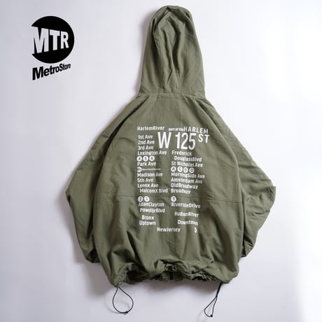 "THE HARLEM" Reversivle NYLON FREECE JKT OLIVE